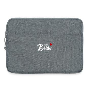 Team Bridal Wedding Celebration - Laptop bag 15" - heather grey - Front