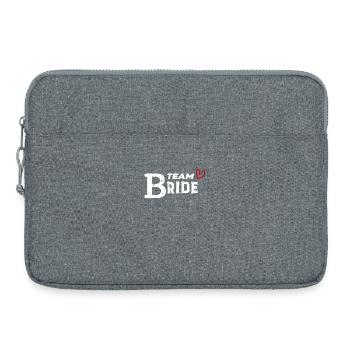Célébration de mariage nuptial - Sacoche pour ordinateur portable 15 pouces - gris chiné - Devant