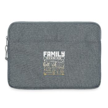 Réunion de famille un peu folle - Sacoche pour ordinateur portable 15 pouces - gris chiné - Devant