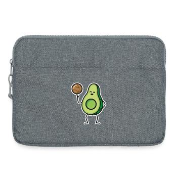 Drôle d’avocat Basketteur Joueur keto - Sacoche pour ordinateur portable 15 pouces - gris chiné - Devant