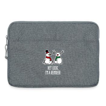 Ugly Christmas, Schneemann Cartoon Rentier Witz - Laptoptasche 15" - Grau meliert - Vorne