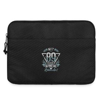 89. Geburtstag Da Fängt Das Leben An - Laptoptasche 15" - Schwarz - Vorne