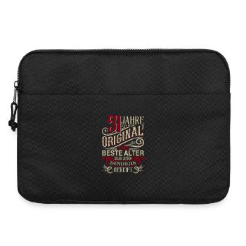 51. Geburtstag Vintage Retro - Laptoptasche 15" - Schwarz - Vorne