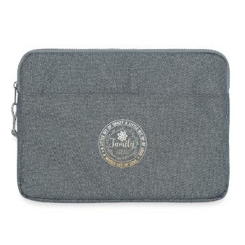 Réunion de famille un peu folle - Sacoche pour ordinateur portable 15 pouces - gris chiné - Devant