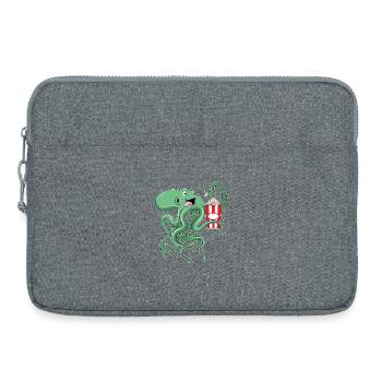 Octopus Popcorn - Laptop bag 15" - heather grey - Front