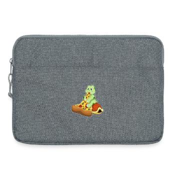 Turtle Pizza - Laptop bag 15" - heather grey - Front