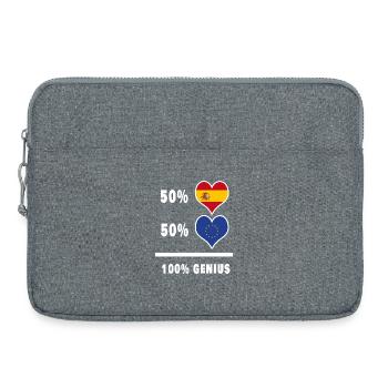 L'Europe et l'Espagne génie / cadeau - Sacoche pour ordinateur portable 15 pouces - gris chiné - Devant