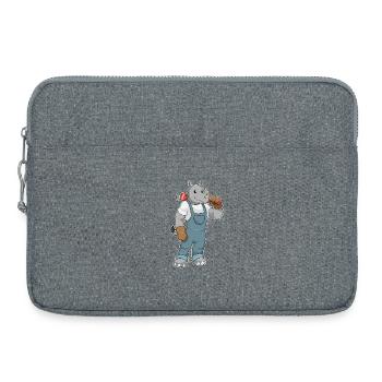 Rhino Plumber Water Pump Pliers Craft - Laptop bag 15" - heather grey - Front