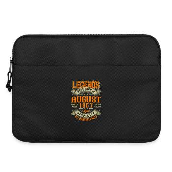 1957 August Geburtstag Legende - Laptoptasche 15" - Schwarz - Vorne
