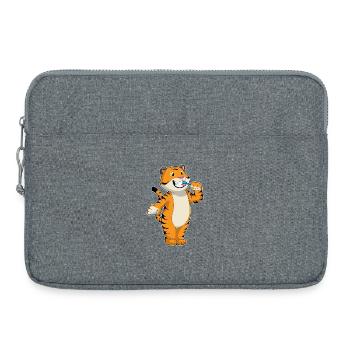 Tiger Zahnbürste - Laptoptasche 15" - Grau meliert - Vorne