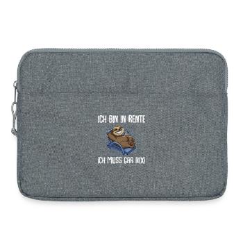 Rentner - Laptoptasche 15" - Grau meliert - Vorne