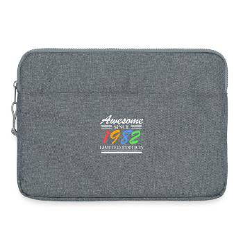 1982 - Jahrgang 1982 - Fantastisch seit 1982 - Laptoptasche 15" - Grau meliert - Vorne