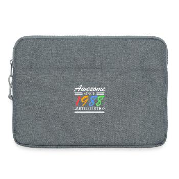 1988 - Born 1988 - Fantastic since 1988 - Laptop bag 15" - heather grey - Front