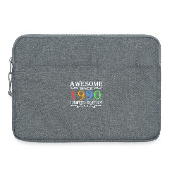 1990 - Born 1990 - Fantastic since 1990 - Laptop bag 15" - heather grey - Front