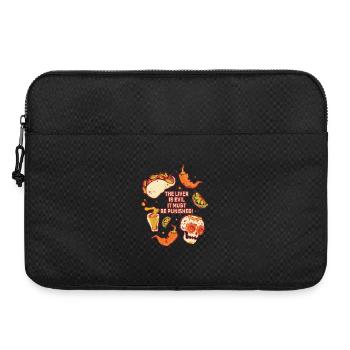 The liver is evil and is punished - Laptop bag 15" - black - Front