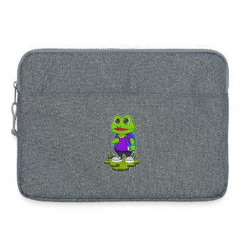Frosch Wanderer Rucksack Wandern - Laptoptasche 15" - Grau meliert - Vorne