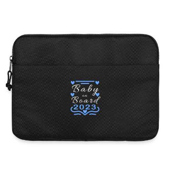Baby on board 2023 Sohn - Laptoptasche 15" - Schwarz - Vorne