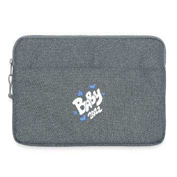 Baby 2022 - Geburt Schwanger 2022 - Laptoptasche 15" - Grau meliert - Vorne