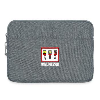 Kaugummiautomat Unvergessen 90er Party 80er Jahre - Laptoptasche 15" - Grau meliert - Vorne