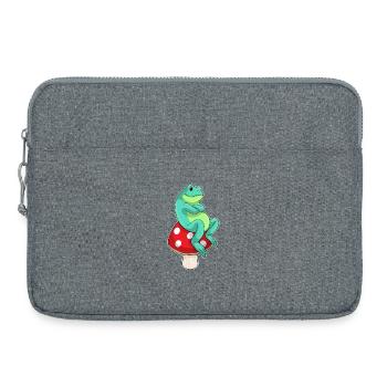 Frosch Pilz - Laptoptasche 15" - Grau meliert - Vorne