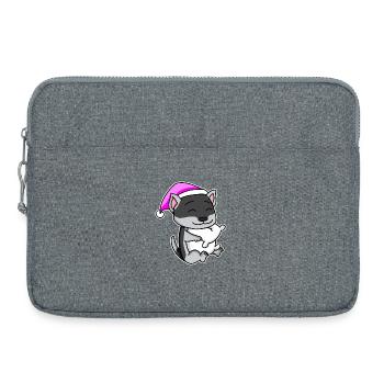 Chien race de chien Siberian Husky - Sacoche pour ordinateur portable 15 pouces - gris chiné - Devant