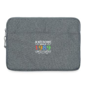 1989 - Jahrgang 1989 - Laptoptasche 15" - Grau meliert - Vorne