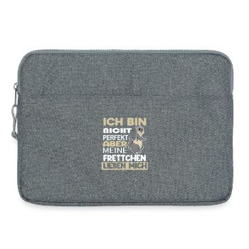 Frettchen - Laptoptasche 15" - Grau meliert - Vorne