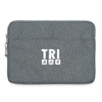 Tri Trilife Triathlon - Laptop bag 15" - heather grey - Front