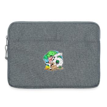 6ème anniversaire Animaux mignons 6 ans - Sacoche pour ordinateur portable 15 pouces - gris chiné - Devant
