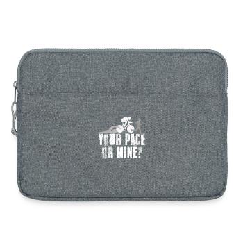 Votre rythme ou mon triathlon - Sacoche pour ordinateur portable 15 pouces - gris chiné - Devant