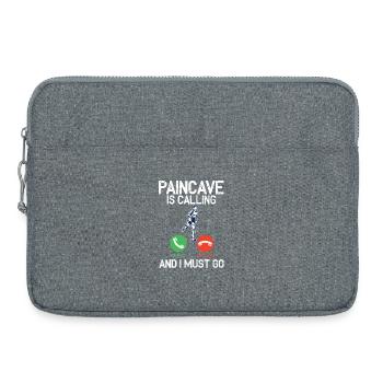 Paincave appelle et je dois triathlon - Sacoche pour ordinateur portable 15 pouces - gris chiné - Devant