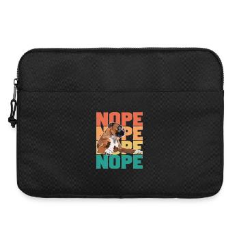 Boxerhund Nope - Laptoptasche 15" - Schwarz - Vorne