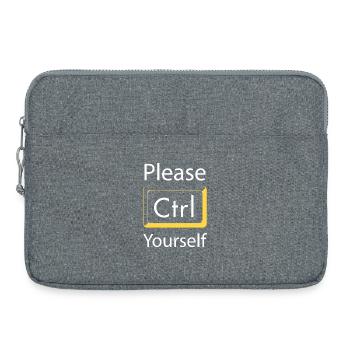 Please Ctrl yourself Gaming - Laptoptasche 15" - Grau meliert - Vorne