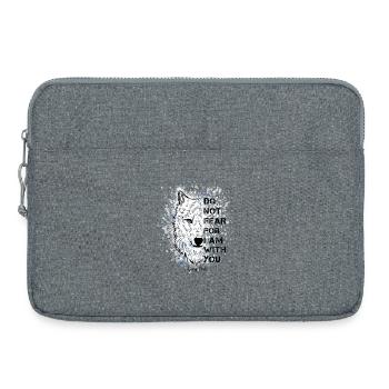 Citation religieuse Verset biblique - Sacoche pour ordinateur portable 15 pouces - gris chiné - Devant