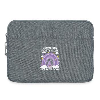 Gnome One se bat seul sensibilisation au cancer - Sacoche pour ordinateur portable 15 pouces - gris chiné - Devant