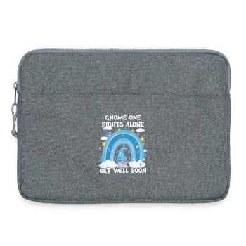 Gnome One combat seul le cancer de la prostate - Sacoche pour ordinateur portable 15 pouces - gris chiné - Devant