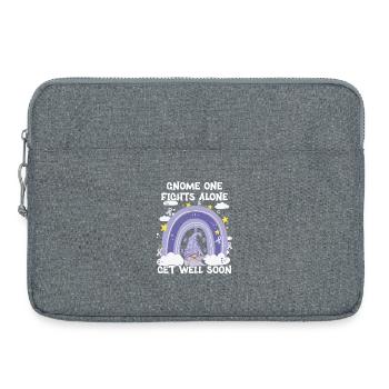 Gnome One se bat seul contre le cancer de l’estomac - Sacoche pour ordinateur portable 15 pouces - gris chiné - Devant