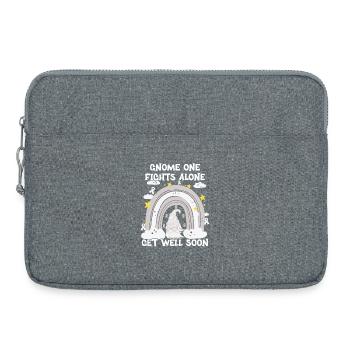 Gnome One combat seul le cancer du poumon - Sacoche pour ordinateur portable 15 pouces - gris chiné - Devant