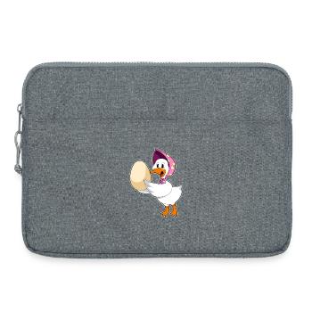 Oeuf de canard - Sacoche pour ordinateur portable 15 pouces - gris chiné - Devant
