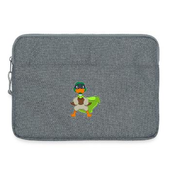 Cape de Super-héros Canard - Sacoche pour ordinateur portable 15 pouces - gris chiné - Devant