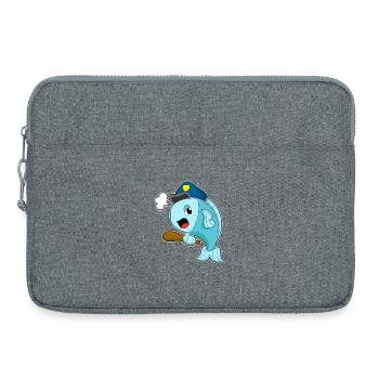 Police de la Pêche de la Police de la Bâton - Sacoche pour ordinateur portable 15 pouces - gris chiné - Devant
