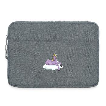 Unicorn Cloud - Laptop bag 15" - heather grey - Front