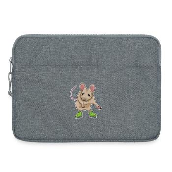Souris patins à glace - Sacoche pour ordinateur portable 15 pouces - gris chiné - Devant