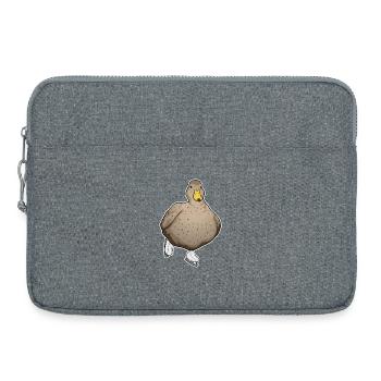 Patins à glace de canard - Sacoche pour ordinateur portable 15 pouces - gris chiné - Devant