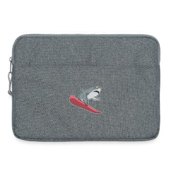Hai Snowboarder Snowboard - Laptoptasche 15" - Grau meliert - Vorne