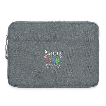 1938 - Jahrgang 1938 - Laptoptasche 15" - Grau meliert - Vorne
