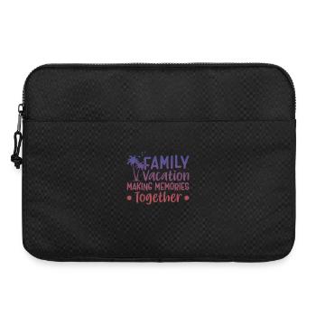 Vacances en famille Créer des souvenirs ensemble - Sacoche pour ordinateur portable 15 pouces - noir - Devant