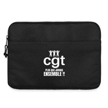 syndicat, manifestation, lutte des classes - Sacoche pour ordinateur portable 15 pouces - noir - Devant