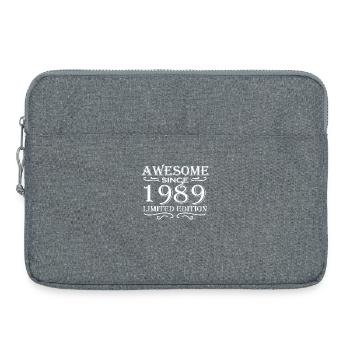 1989 - Laptoptasche 15" - Grau meliert - Vorne