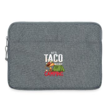 Tacos about Camping Funny glamping - Laptop bag 15" - heather grey - Front